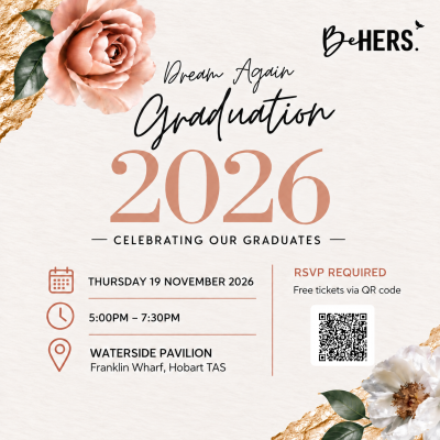 Be Hers Graduation 2026 Website Square Scannable QR