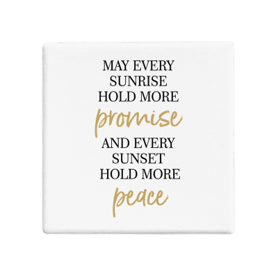 Ceramic coaster homeware decorative quote motivation positive peace